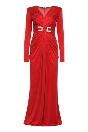 Red Carpet jersey dress-0